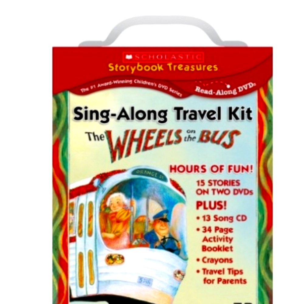 The Wheels on the Bus Sing-Along Travel Kit (Scholastic Storybook‎ Treasures) CD